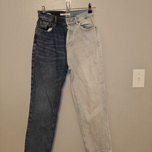 Pacsun  Women's Two-Tone Straight Denim Jeans Size 26